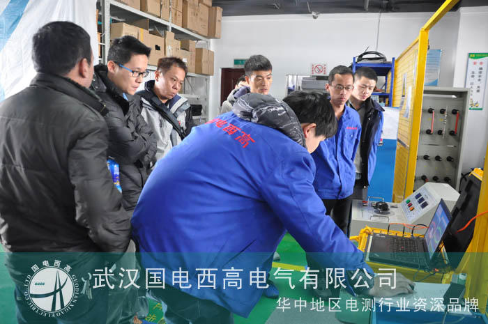 台湾客户飞跃海峡来国电西高学习并验收设备