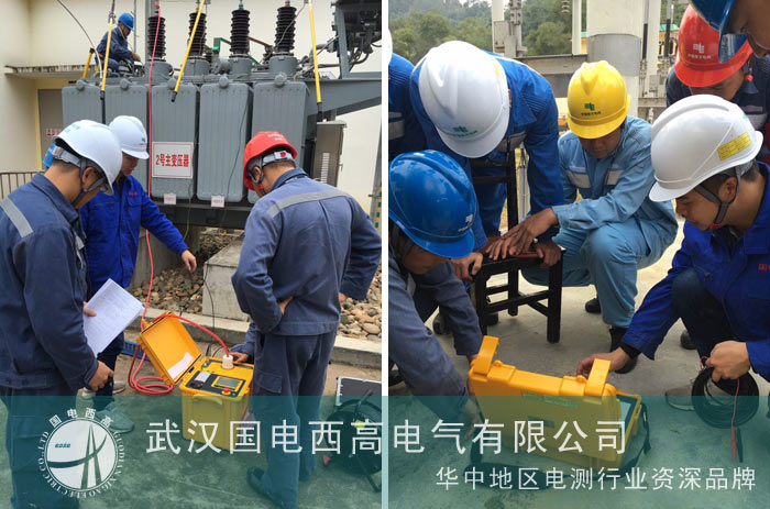 我司技术人员为广西某供电局进行调试