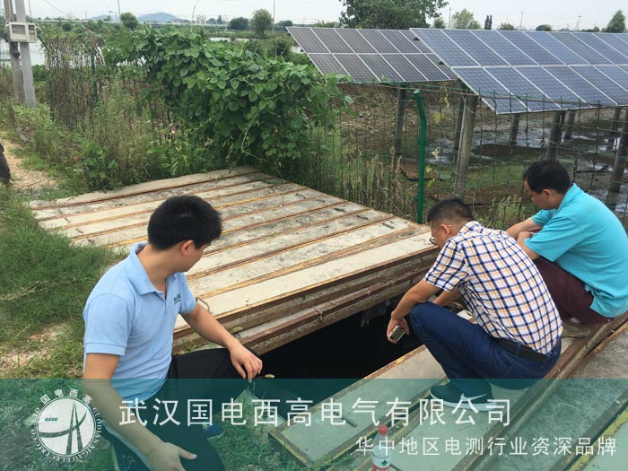 我司技术人员为湖州祥晖光伏电站查找电缆故障